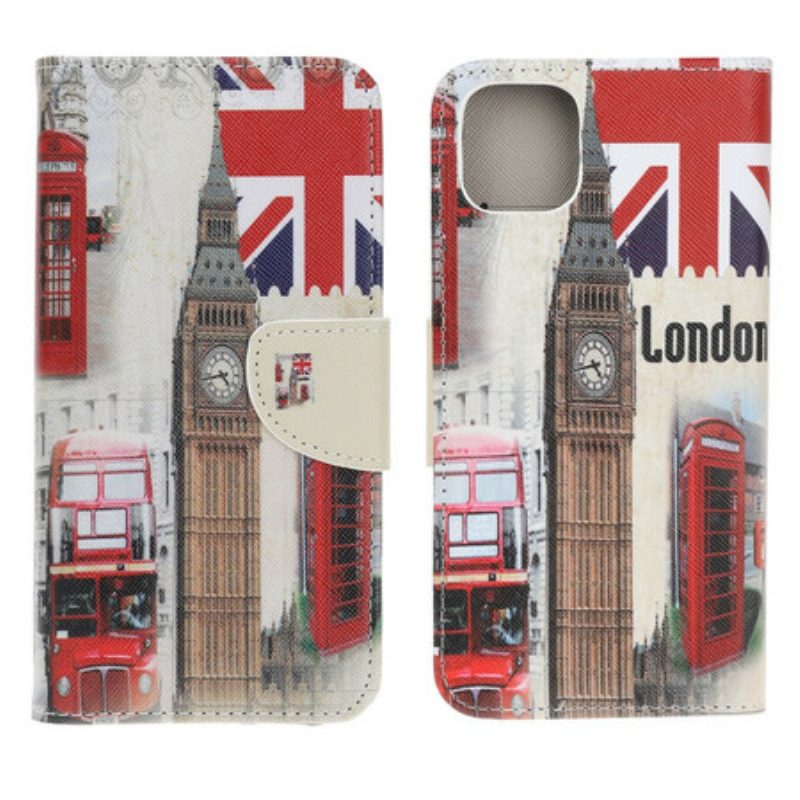 Flip Case Für iPhone 13 Mini Londoner Leben