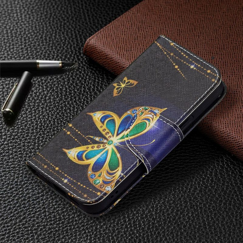 Flip Case Für iPhone 13 Mini Magischer Schmetterling