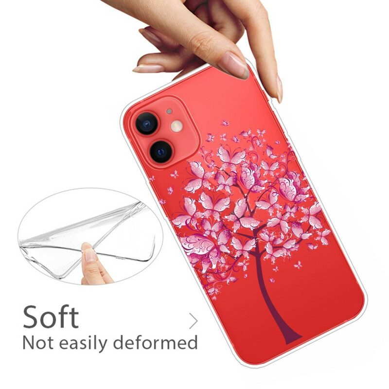 Handyhülle Für iPhone 13 Mini Rosa Baumkrone