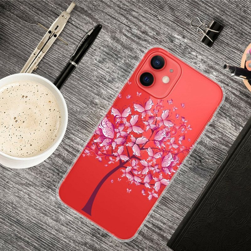 Handyhülle Für iPhone 13 Mini Rosa Baumkrone