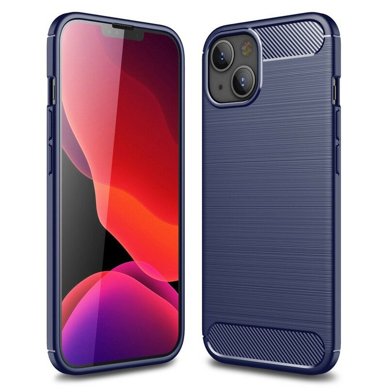 Hülle Für iPhone 13 Mini Gebürstete Kohlefaser