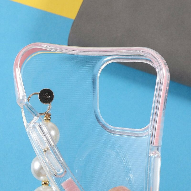Hülle Für iPhone 13 Mini Silikon-armbandperlen
