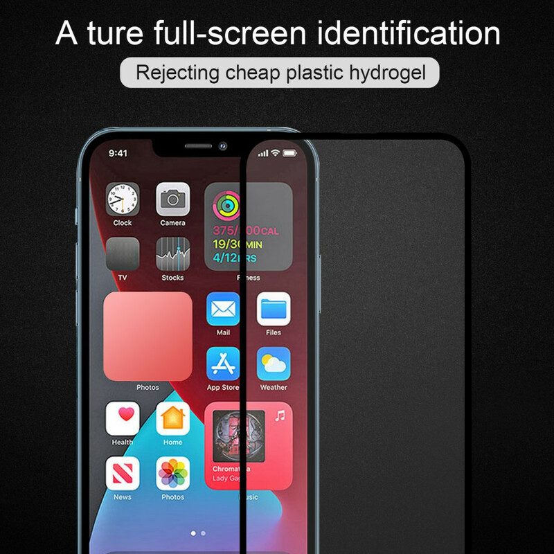 iPhone 13 Mini Displayschutzfolie Aus Gehärtetem Glas Mit Schwarzen Kanten