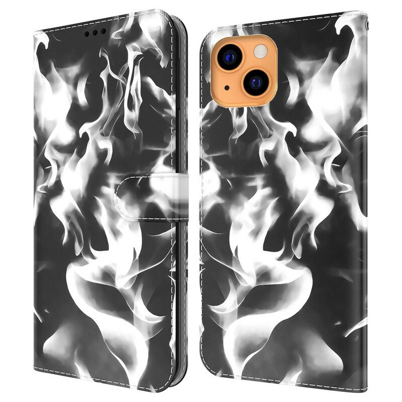 Lederhüllen Für iPhone 13 Mini Abstraktes Muster