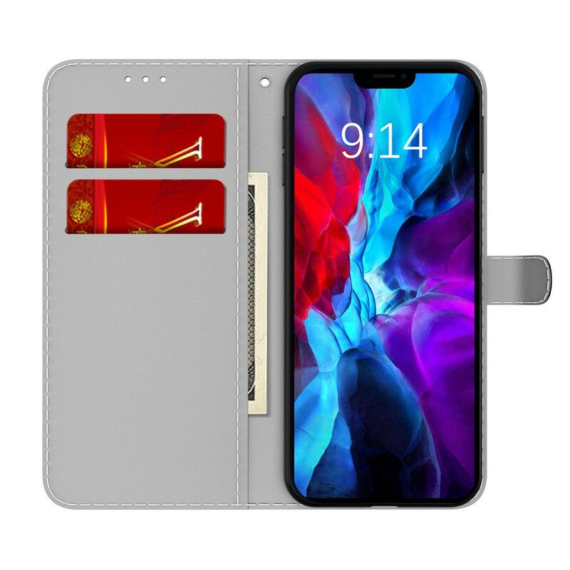 Lederhüllen Für iPhone 13 Mini Abstraktes Muster