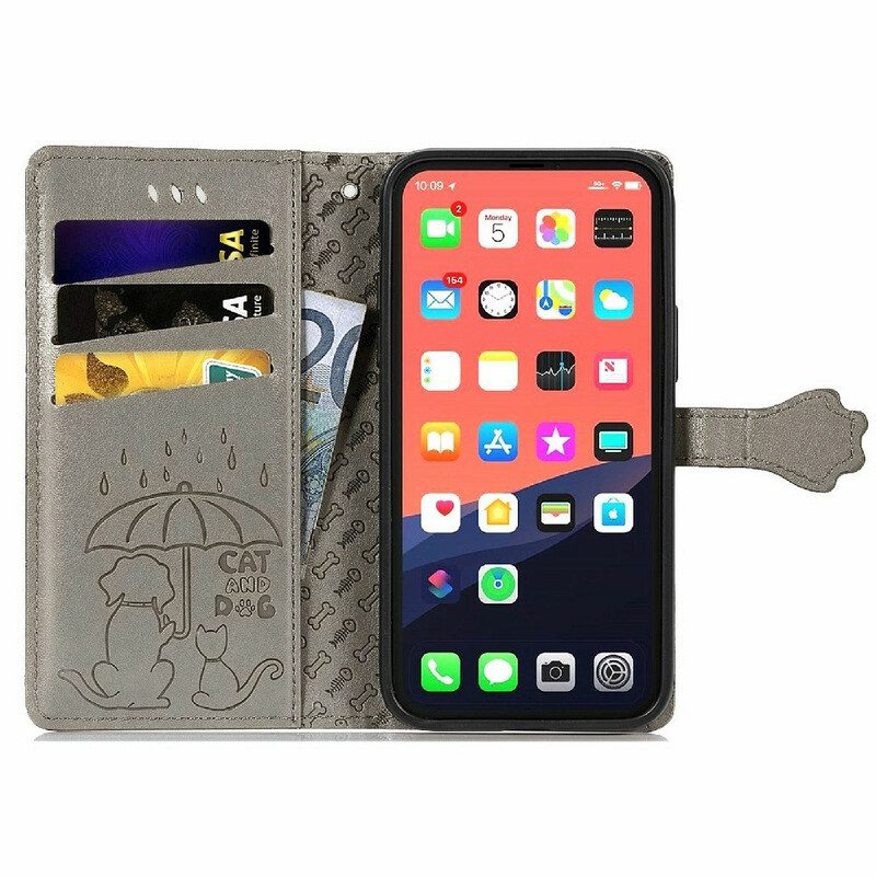 Lederhüllen Für iPhone 13 Mini Animierte Tiere
