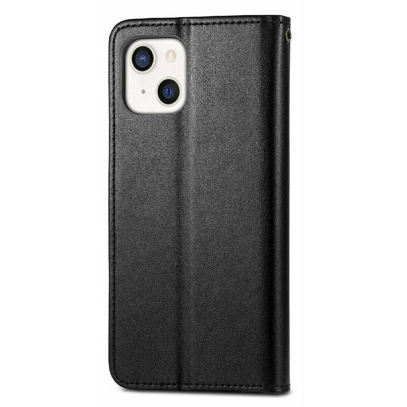 Lederhüllen Für iPhone 13 Mini Kunstleder Und Vintage-verschluss