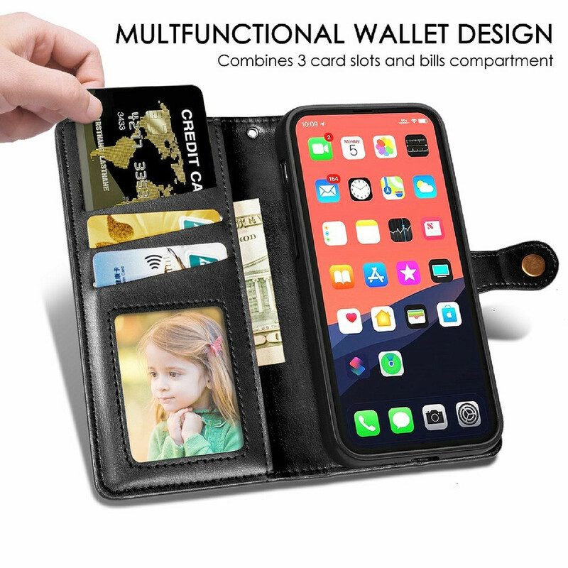 Lederhüllen Für iPhone 13 Mini Kunstleder Und Vintage-verschluss