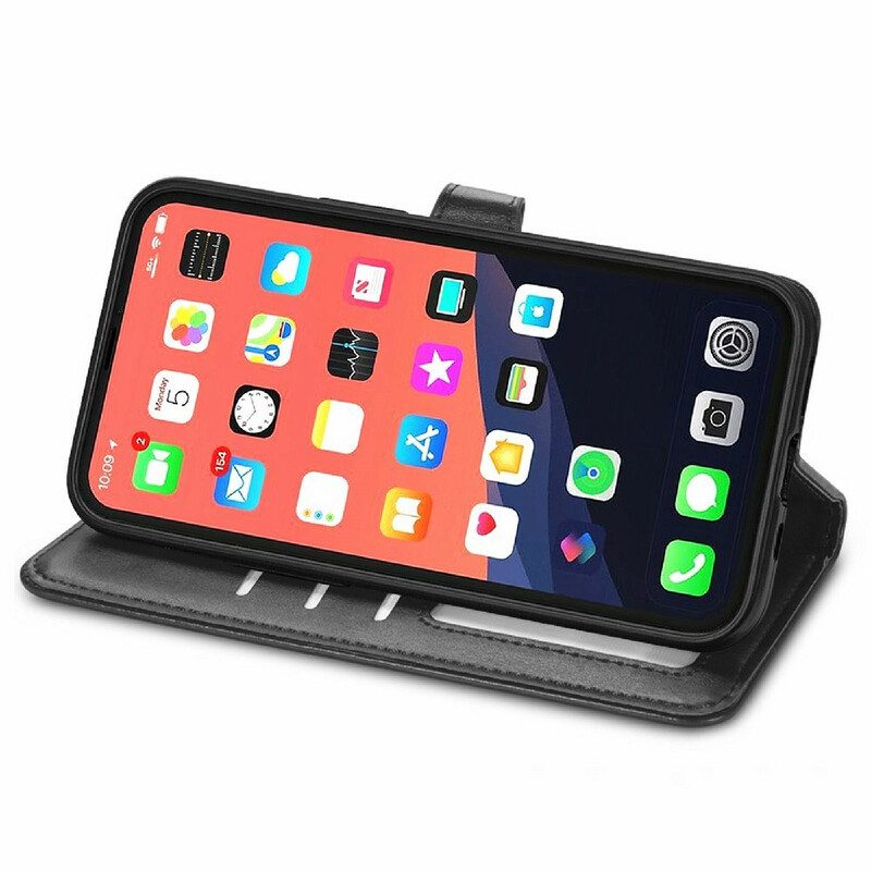 Lederhüllen Für iPhone 13 Mini Kunstleder Und Vintage-verschluss
