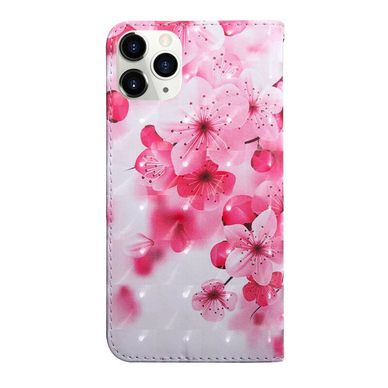 Lederhüllen Für iPhone 13 Mini Lichtpunktblumen Blühen