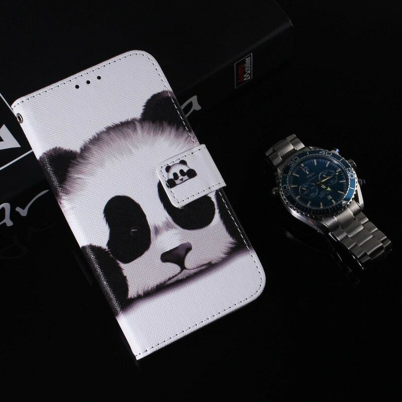 Lederhüllen Für iPhone 13 Mini Panda-gesicht