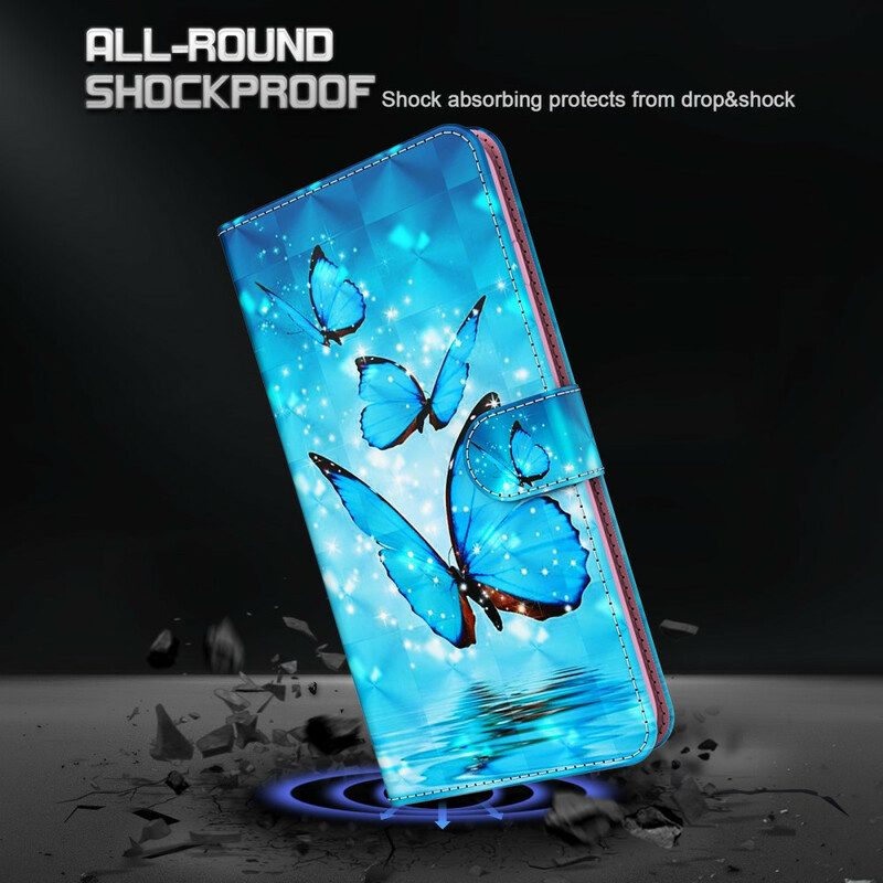 Lederhüllen Für iPhone 13 Mini Schmetterlinge