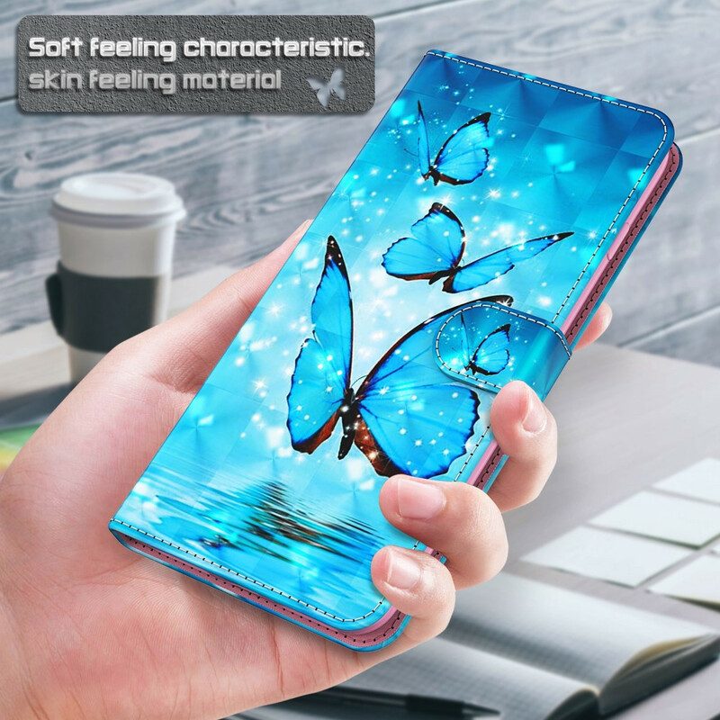 Lederhüllen Für iPhone 13 Mini Schmetterlinge