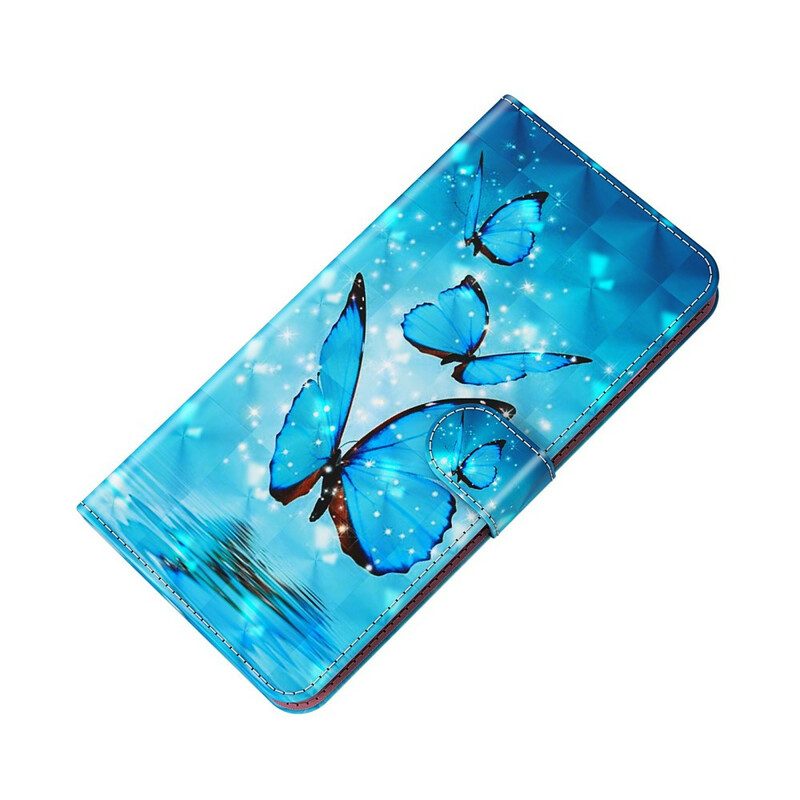 Lederhüllen Für iPhone 13 Mini Schmetterlinge