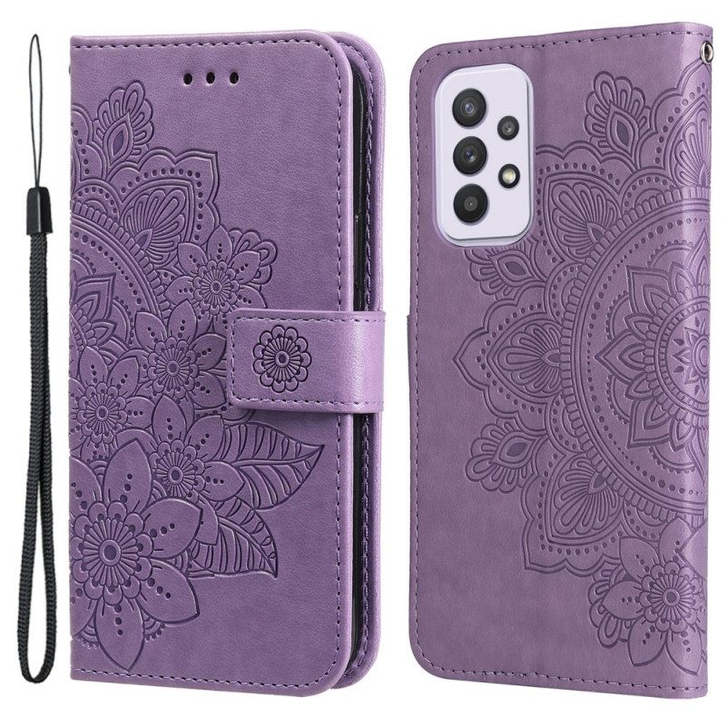 Flip Case Für Samsung Galaxy A33 5G Blumen-mandala