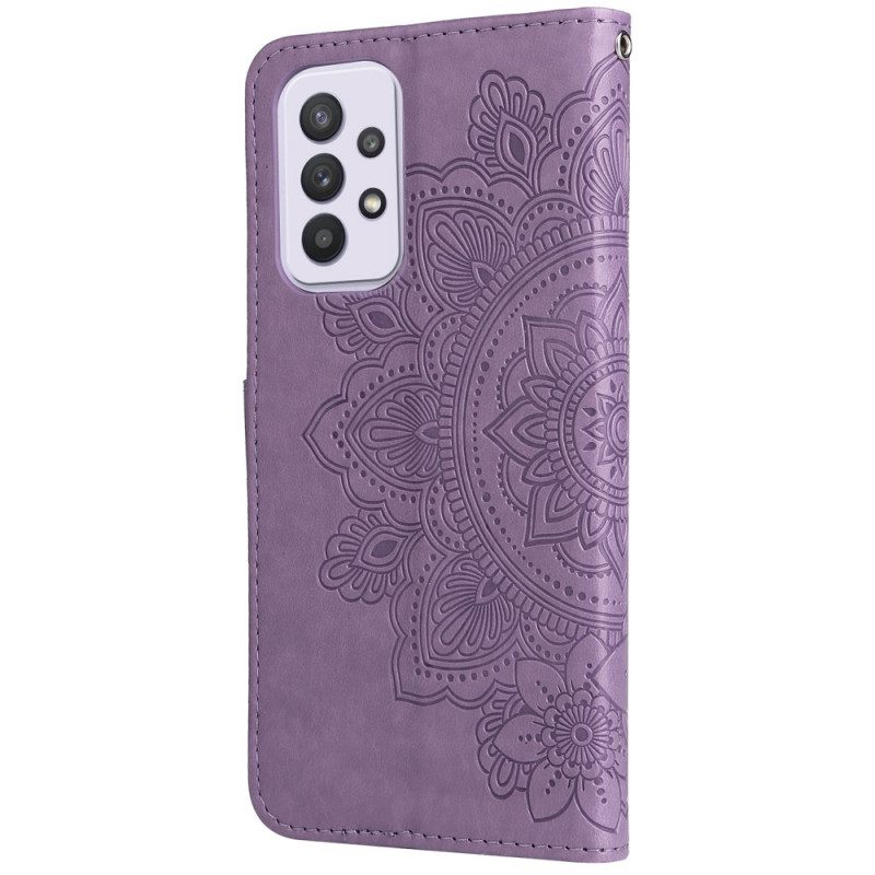 Flip Case Für Samsung Galaxy A33 5G Blumen-mandala