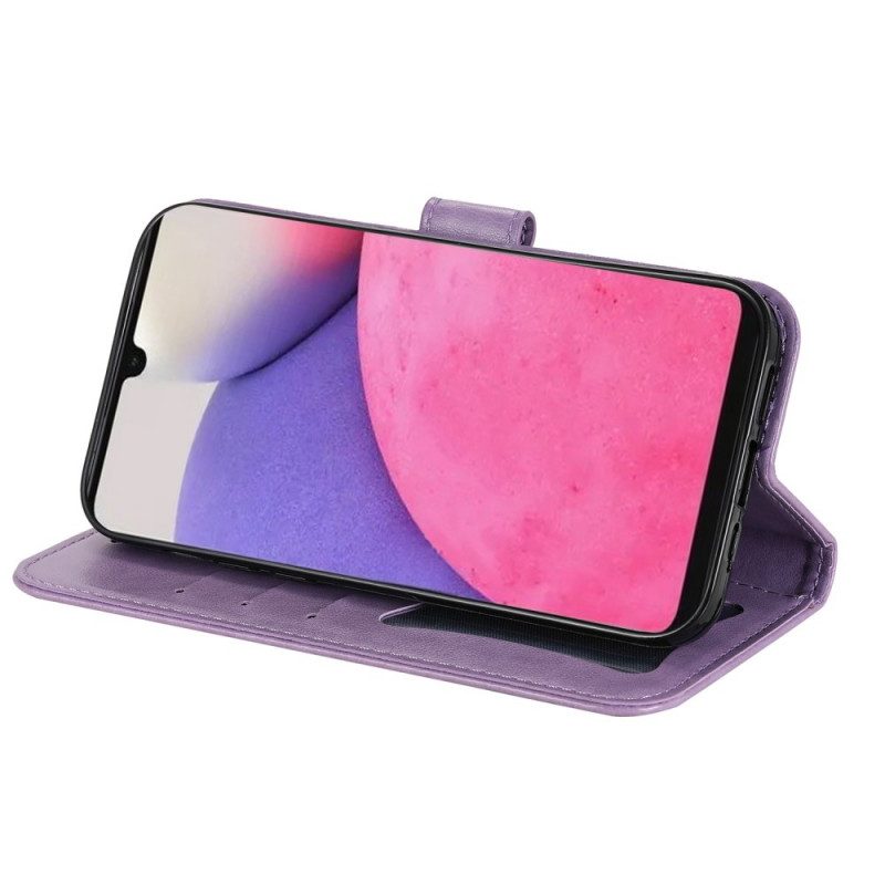 Flip Case Für Samsung Galaxy A33 5G Blumen-mandala