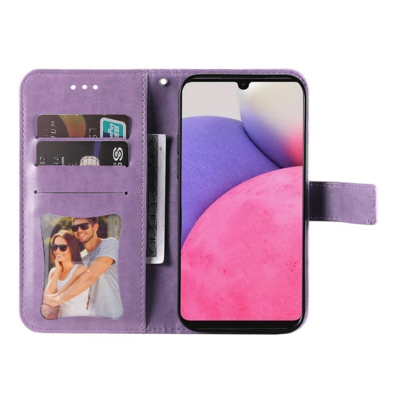 Flip Case Für Samsung Galaxy A33 5G Blumen-mandala