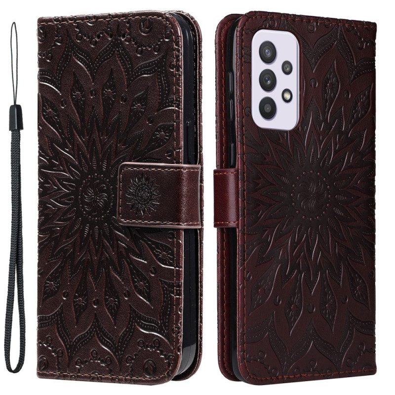 Flip Case Für Samsung Galaxy A33 5G Sonnenblume