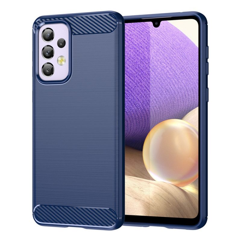 Handyhülle Für Samsung Galaxy A33 5G Gebürstete Kohlefaser