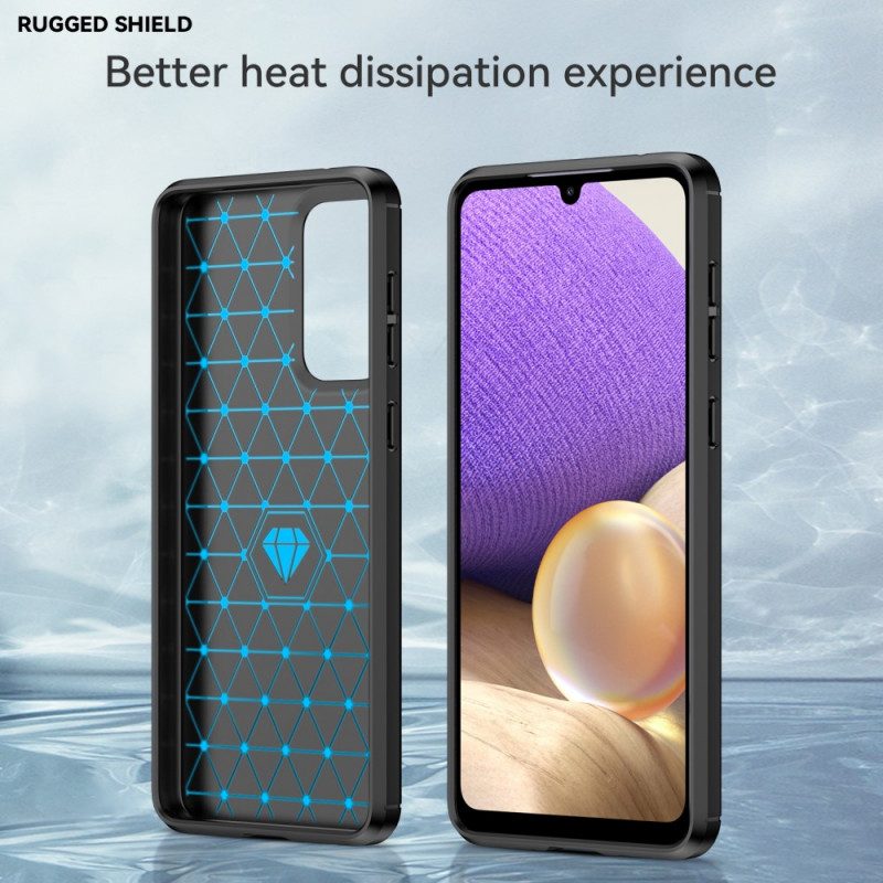 Handyhülle Für Samsung Galaxy A33 5G Gebürstete Kohlefaser