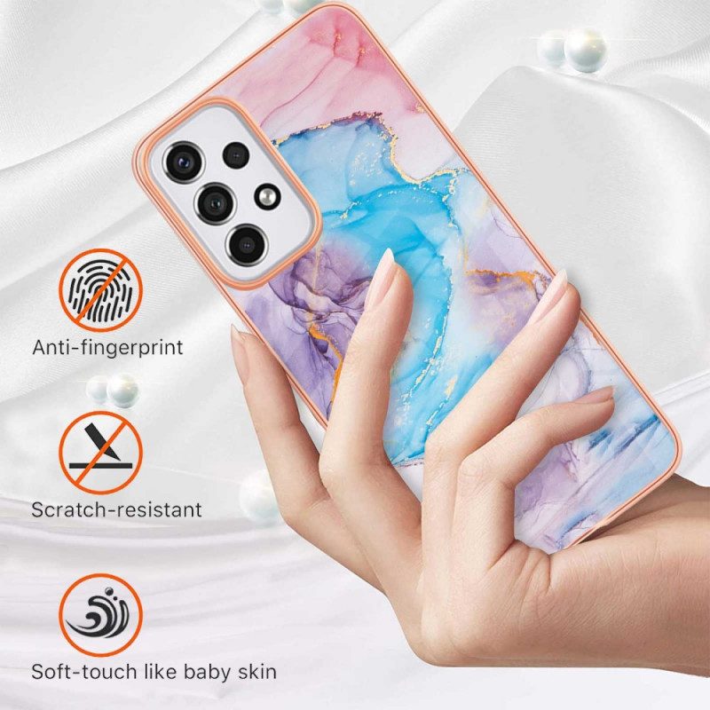 Hülle Für Samsung Galaxy A33 5G Marmor Ablehnen