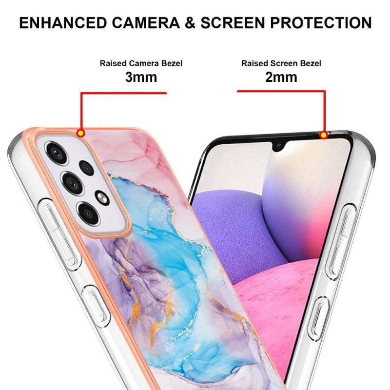 Hülle Für Samsung Galaxy A33 5G Marmor Ablehnen
