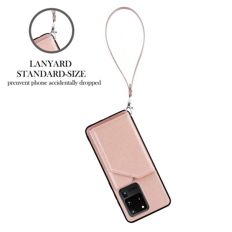 Hülle Für Samsung Galaxy S20 Ultra Kartenhalter Mit Schlüsselband