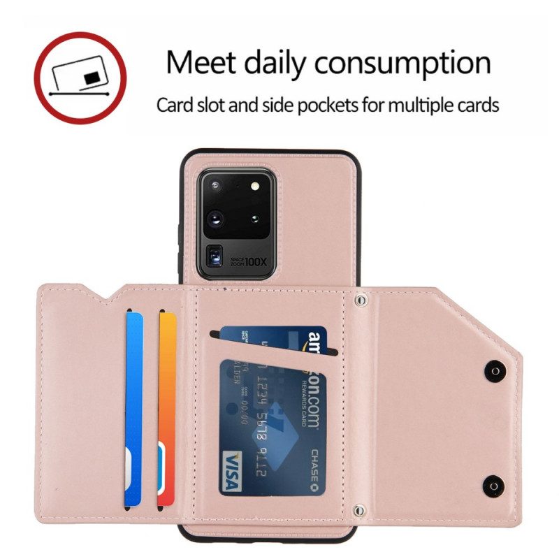 Hülle Für Samsung Galaxy S20 Ultra Kartenhalter Mit Schlüsselband