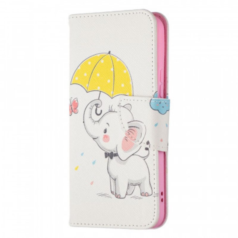 Flip Case Für Samsung Galaxy S22 5G Baby Elefant