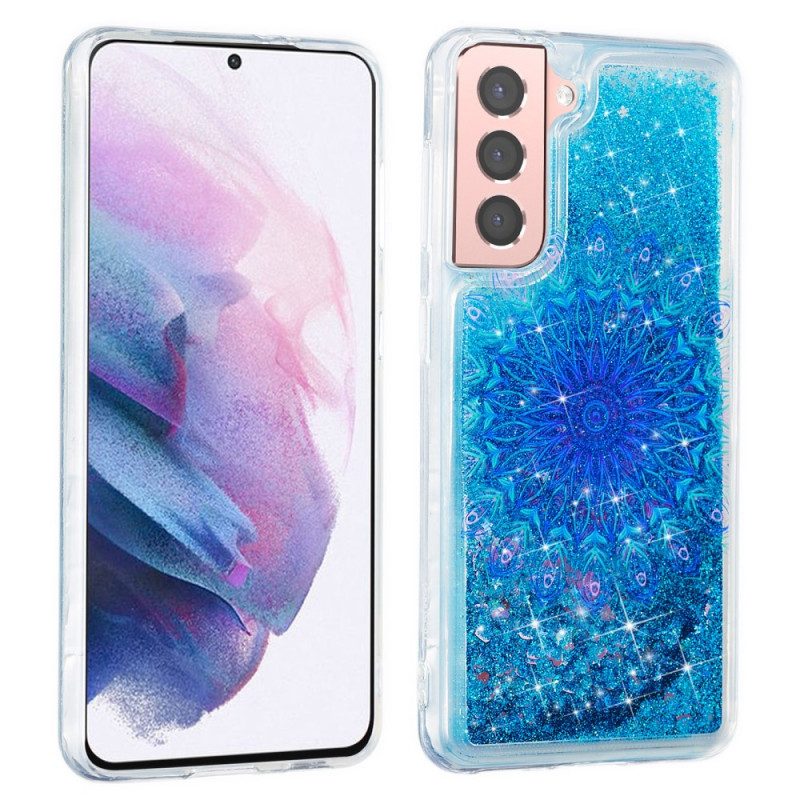 Handyhülle Für Samsung Galaxy S22 5G Glitzer-mandala