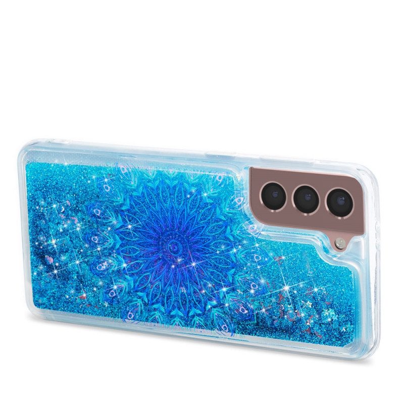 Handyhülle Für Samsung Galaxy S22 5G Glitzer-mandala