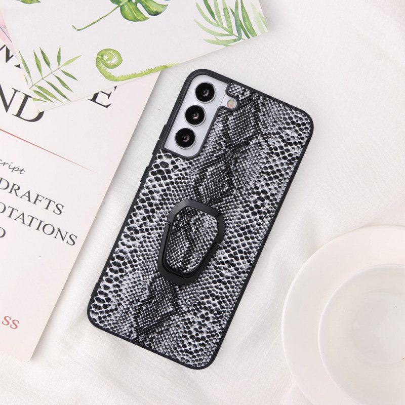 Handyhülle Für Samsung Galaxy S22 5G Ringhalter Im Schlangen-stil