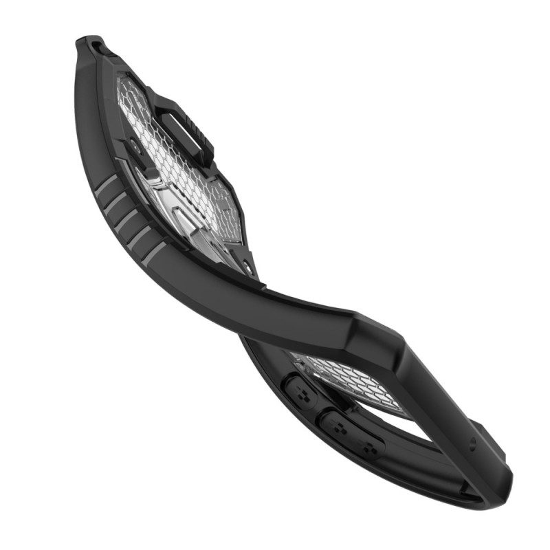 Handyhülle Für Samsung Galaxy S22 5G Wabe Mit Ring