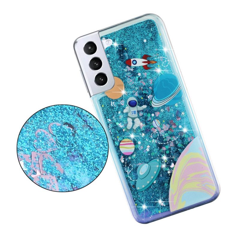 Handyhülle Für Samsung Galaxy S22 5G Weltraum-pailletten