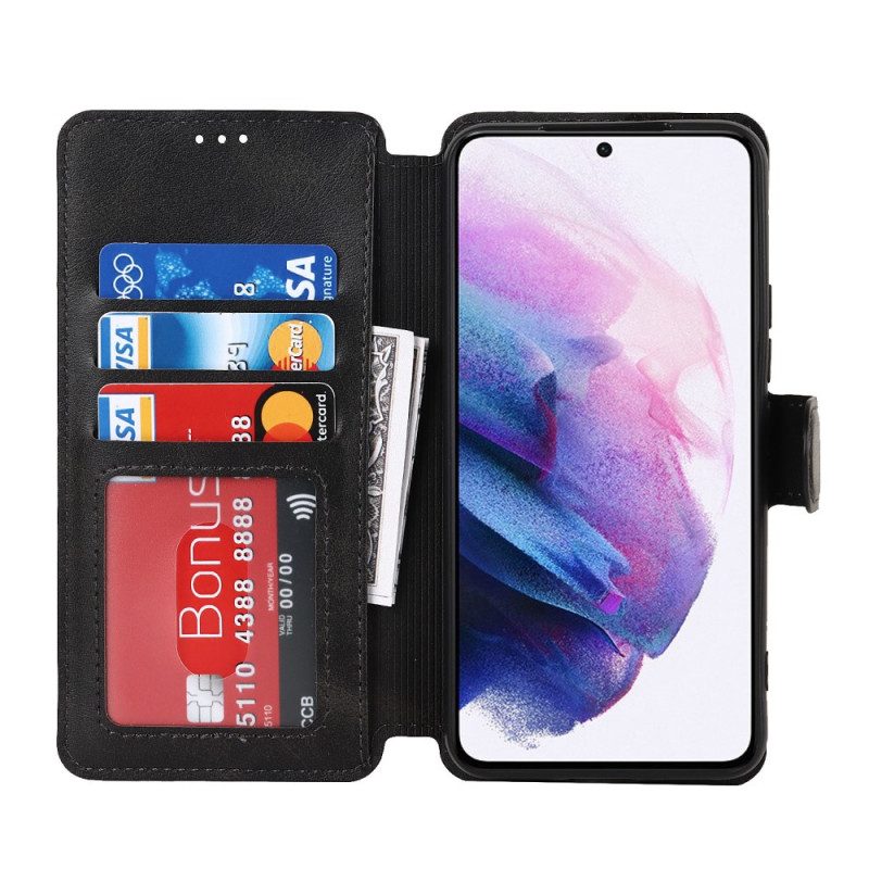 Lederhüllen Für Samsung Galaxy S22 5G Matter Vintage-ledereffekt