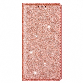 Schutzhülle Für Samsung Galaxy S22 5G Flip Case Pailletten-stil