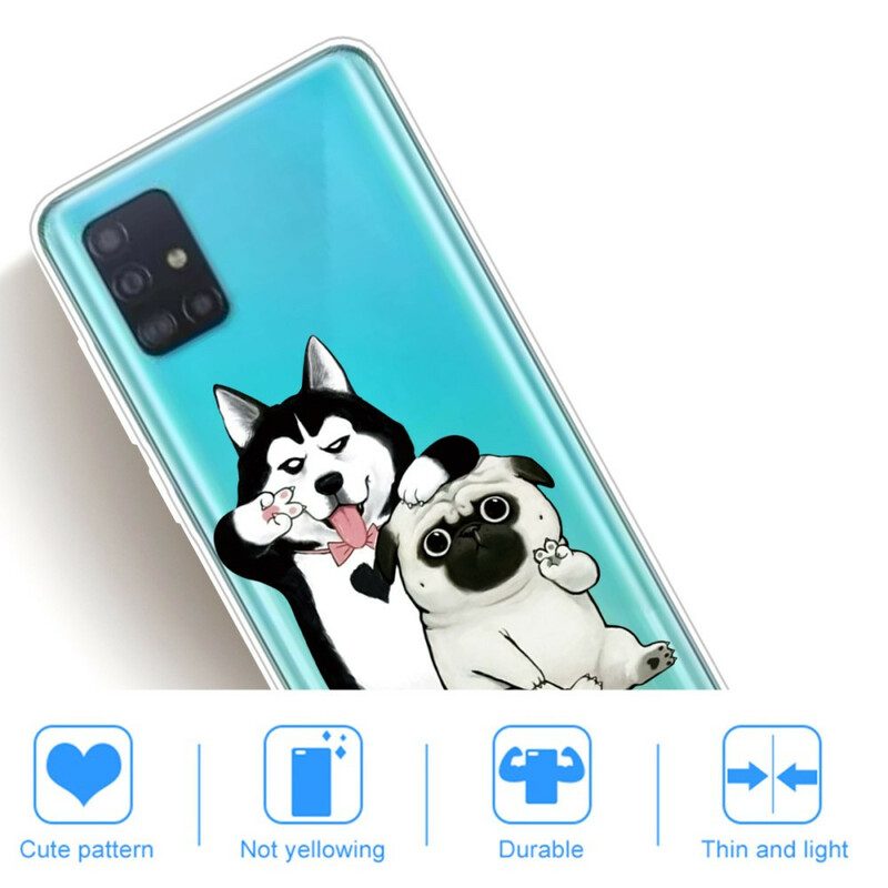 Hülle Für Samsung Galaxy A71 Lustige Hunde