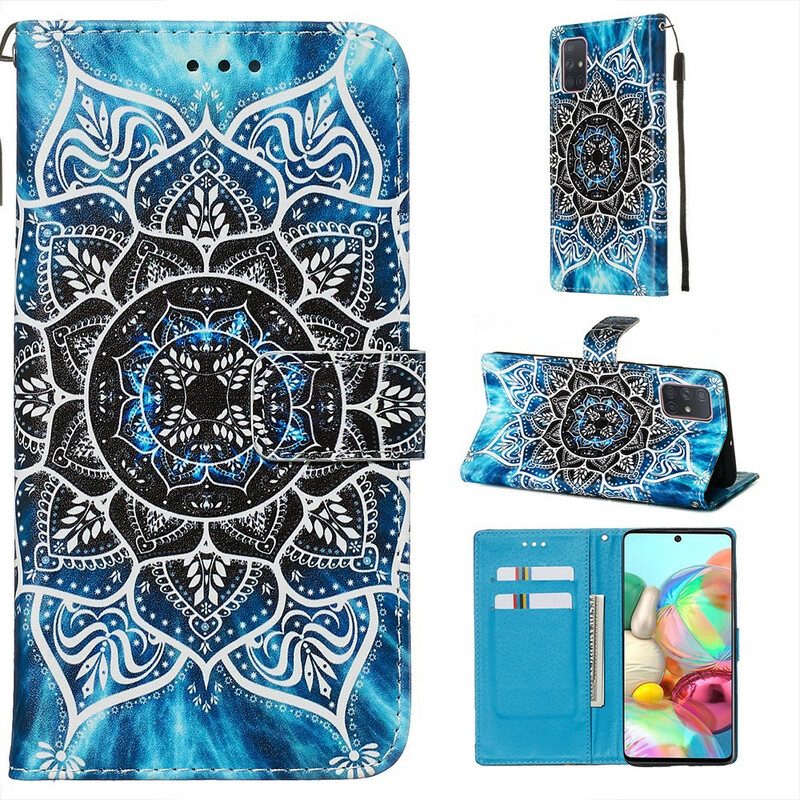 Lederhüllen Für Samsung Galaxy A71 Mandala Im Himmel