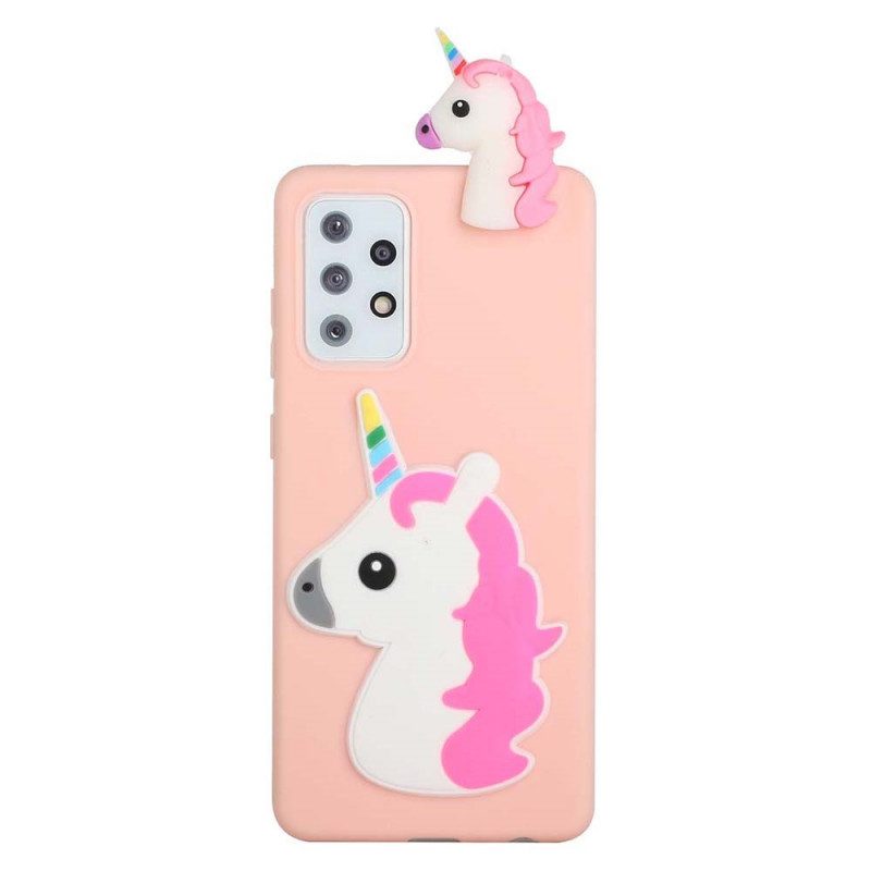 Hülle Für Samsung Galaxy A53 5G 3d-einhorn