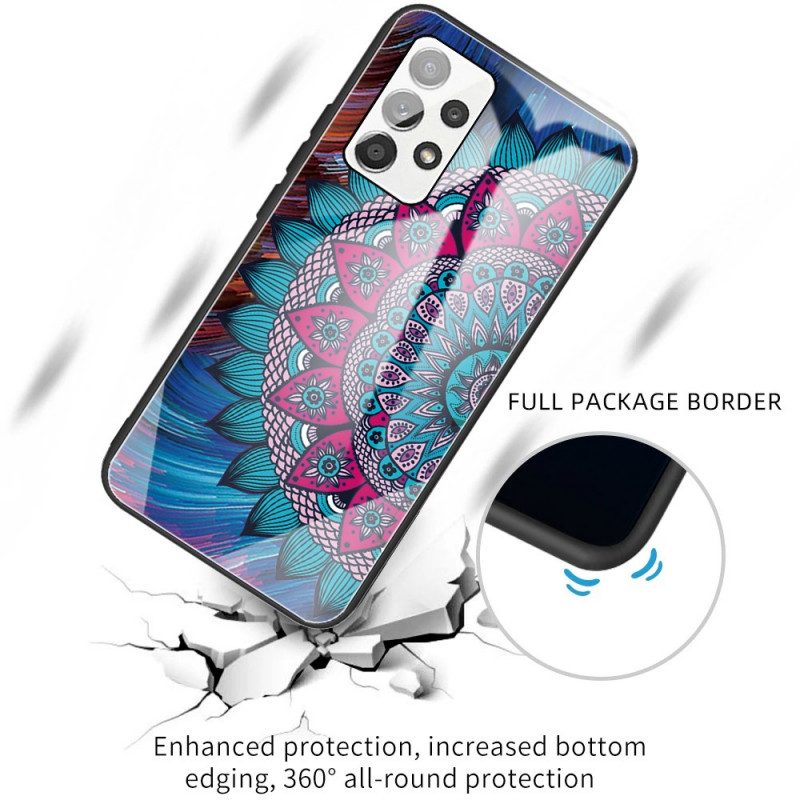 Hülle Für Samsung Galaxy A53 5G Mandala-gehärtetes Glas