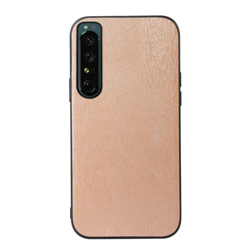 Hülle Für Sony Xperia 1 IV Kunstleder-holzstruktur