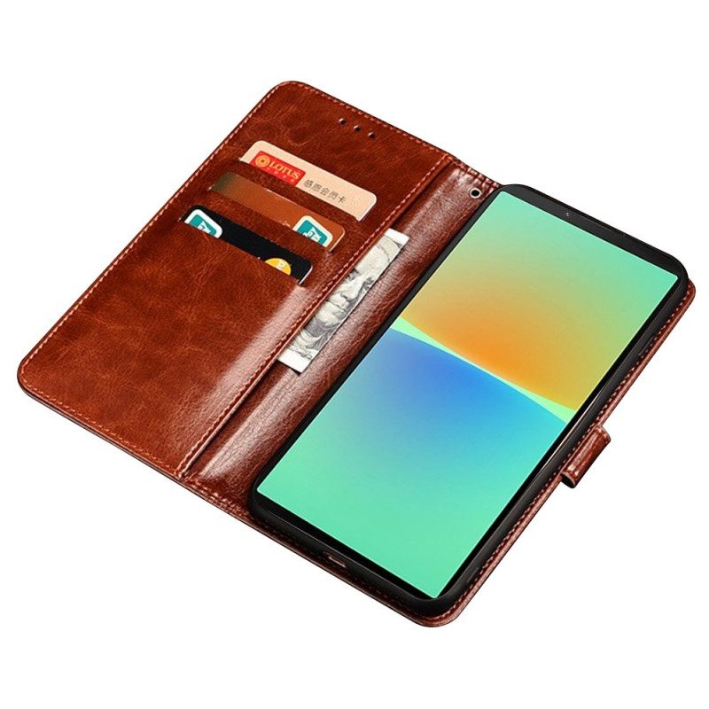 Lederhüllen Für Sony Xperia 1 IV Kunstleder Idewei