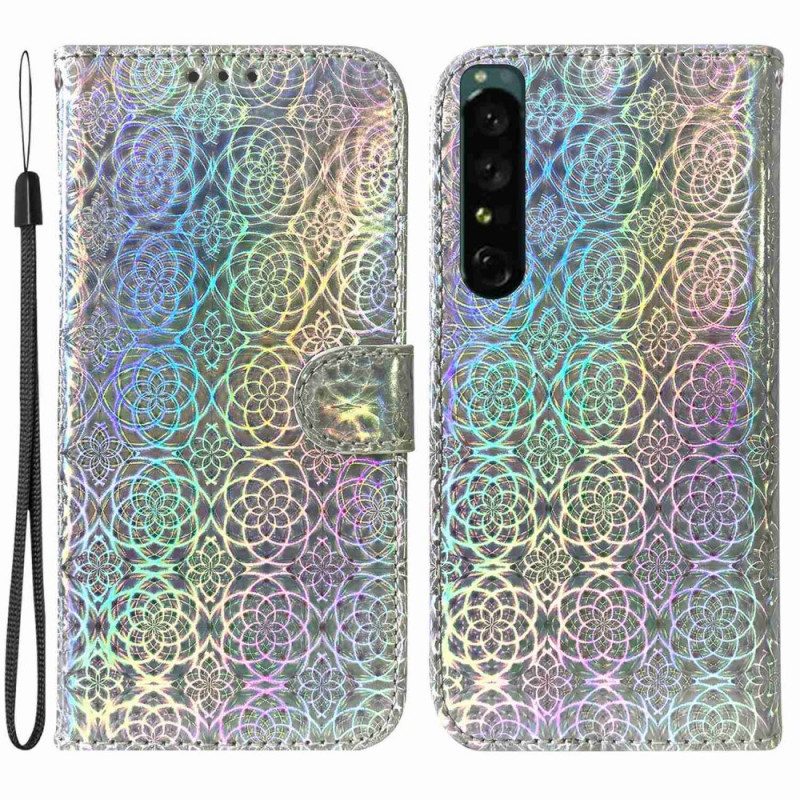 Lederhüllen Für Sony Xperia 1 IV Mit Kordel Licht Mit Riemen