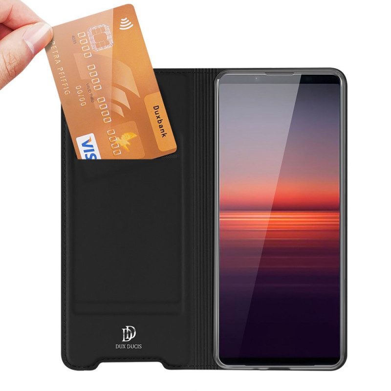 Schutzhülle Für Sony Xperia 1 IV Flip Case Skin Pro Series Dux Ducis