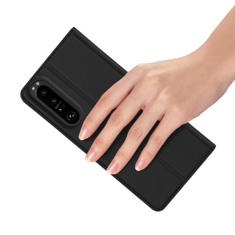 Schutzhülle Für Sony Xperia 1 IV Flip Case Skin Pro Series Dux Ducis