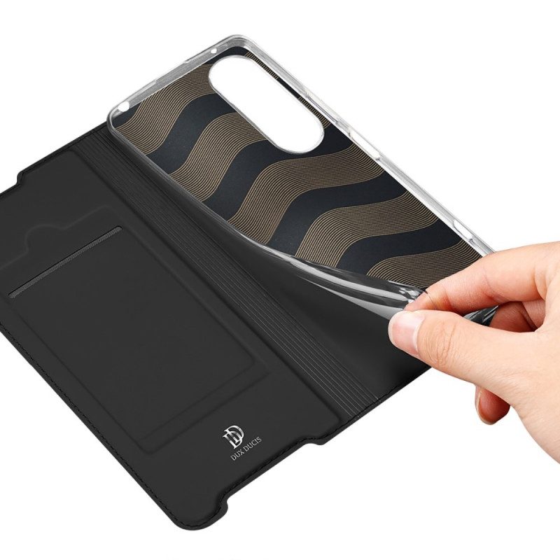 Schutzhülle Für Sony Xperia 1 IV Flip Case Skin Pro Series Dux Ducis
