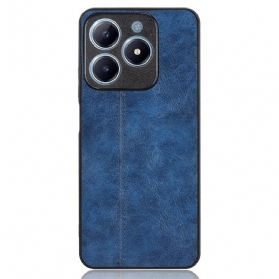 Hülle Realme C61 Genähte Lederoptik