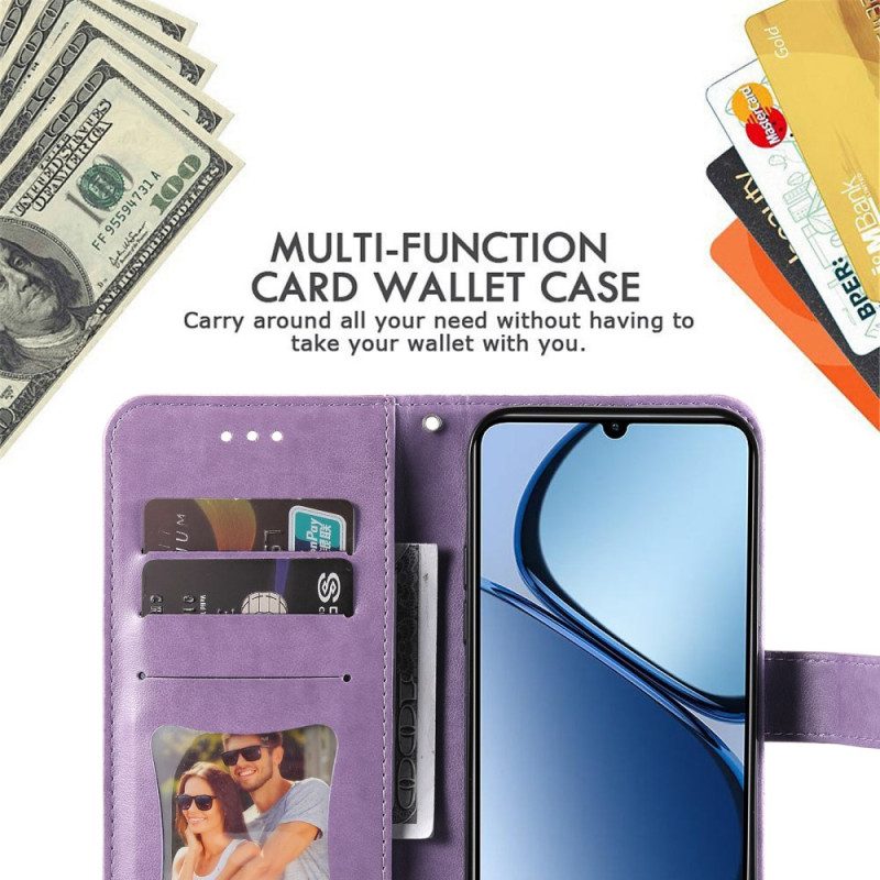 Lederhüllen Realme C61 Mandala-muster