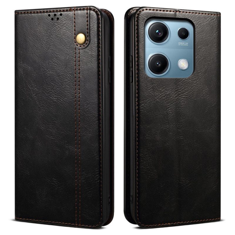 Flip Case Für Xiaomi Redmi Note 14s Gewachstes Kunstleder